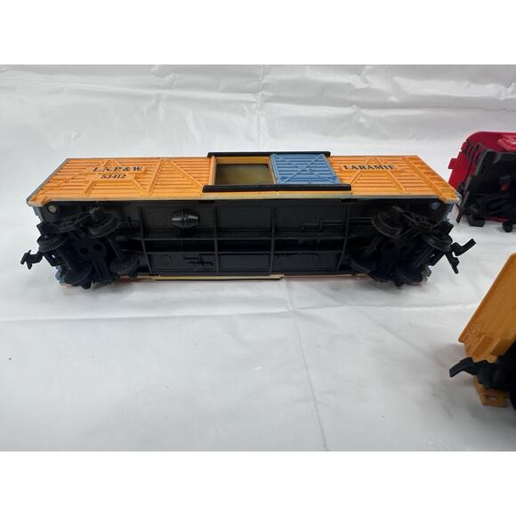 Vtg Tyco Union Pacific #2923 Gondola Train Car Laramie LNP&W 53412 Red Caboose - Picture 9 of 9